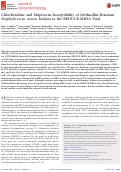 Cover page: Chlorhexidine and Mupirocin Susceptibility of Methicillin-Resistant Staphylococcus aureus Isolates in the REDUCE-MRSA Trial