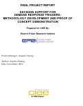 Cover page: Decision Support For Demand Response Triggers: Methodology Development and Proof of Concept Demonstration