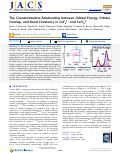 Cover page: The Counterintuitive Relationship between Orbital Energy, Orbital Overlap, and Bond Covalency in CeF62- and CeCl62.