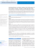 Cover page: Individual Patient-Level Meta-Analysis of the Performance of the Decipher Genomic Classifier in High-Risk Men After Prostatectomy to Predict Development of Metastatic Disease