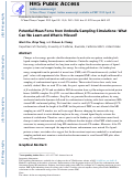 Cover page: Potential Mean Force from Umbrella Sampling Simulations: What Can We Learn and What Is Missed?