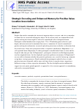 Cover page: Strategic encoding and enhanced memory for positive value-location associations