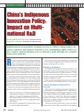 Cover page: China's Indigenous Innovation Policy: Impact on Multi-national R&amp;D