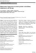 Cover page: High-density lipoprotein in uremic patients: metabolism, impairment, and therapy