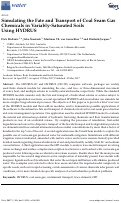Cover page: Simulating the Fate and Transport of Coal Seam Gas Chemicals in Variably-Saturated Soils Using HYDRUS