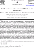 Cover page: Spatial characteristics of thunderstorm rainfall fields and their relation to runoff