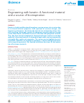 Cover page: Engineering with keratin: A functional material and a source of bioinspiration