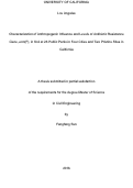 Cover page: Characterization of Anthropogenic Influence and Levels of Antibiotic Resistance Gene, erm(F), in Soil at 26 Public Parks in Four Cities and Two Pristine Sites in California