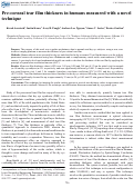 Cover page: Pre-corneal tear film thickness in humans measured with a novel technique.