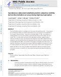 Cover page: Spontaneous alpha-band amplitude predicts subjective visibility but not discrimination accuracy during high-level perception