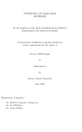 Cover page: An Investigation of the Koch Snowflake Fractal Billiard: Experimental and Theoretical Results.