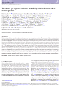 Cover page: The atomic gas sequence and mass–metallicity relation from dwarfs to massive galaxies