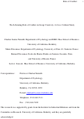 Cover page: The liberating role of conflict in group creativity: A cross cultural study