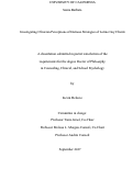 Cover page: Investigating Clinician Perceptions of Outness Strategies of Latino Gay Clients