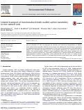 Cover page: Limited transport of functionalized multi-walled carbon nanotubes in two natural soils