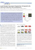 Cover page: Lead Selenide Nanowires Prepared by Lithographically Patterned Nanowire Electrodeposition