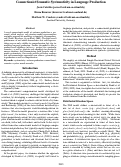 Cover page: Connectionist Semantic Systematicity in Language Production