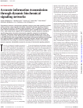 Cover page: Accurate information transmission through dynamic biochemical signaling networks