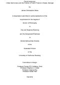 Cover page: Fiscal Autonomy: Urban Democracy and the Politics of Public Finance in Dakar, Senegal