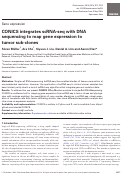 Cover page: CONICS integrates scRNA-seq with DNA sequencing to map gene expression to tumor sub-clones