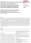 Cover page: Sustaining cerebral perfusion in intracranial atherosclerotic stenosis: The roles of antegrade residual flow and leptomeningeal collateral flow.