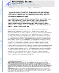 Cover page: Pharmacokinetics of tenofovir alafenamide with and without cobicistat in pregnant and postpartum women living with HIV.