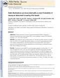 Cover page: Statin Medications Are Associated With a Lower Probability of Having an Abnormal Screening Prostate-specific Antigen Result