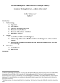 Cover page: Educational Background and Stratification in the Legal Academy: Invasion of the Body Snatchers… or More of the Same?