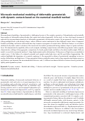 Cover page: Microscale mechanical modeling of deformable geomaterials with dynamic contacts based on the numerical manifold method