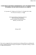 Cover page: Comparison Between Experiments and CFD Predictions of Mixed Convection Flows in an 
Atrium