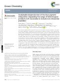 Cover page: Sustainable bioproduction of the blue pigment indigoidine: Expanding the range of heterologous products in R. toruloides to include non-ribosomal peptides