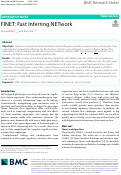 Cover page: FINET: Fast Inferring NETwork