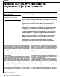 Cover page: Spatially clustered type I interferon responses at injury borderzones