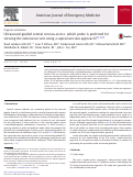 Cover page: Ultrasound-guided central venous access: which probe is preferred for viewing the subclavian vein using a supraclavicular approach?