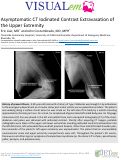 Cover page: Asymptomatic CT iodinated contrast extravasation of the upper extremity