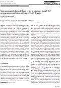 Cover page: Measurement of the underlying event in jet events from 7 TeV proton–proton collisions with the ATLAS detector