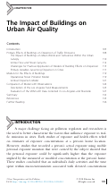 Cover page: The Impact of Buildings on Urban Air Quality
