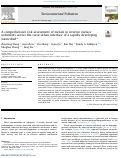 Cover page: A comprehensive risk assessment of metals in riverine surface sediments across the rural-urban interface of a rapidly developing watershed