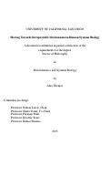 Cover page: Moving Towards Interpretable Mechanisms in Human Systems Biology