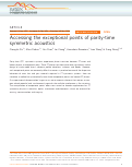 Cover page: Accessing the exceptional points of parity-time symmetric acoustics.