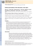 Cover page: Retinal Representation of the Elementary Visual Signal