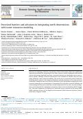 Cover page: Perceived barriers and advances in integrating earth observations with water resources modeling