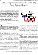 Cover page: A Stabilizing Centralized Controller for On-Chip Power Delivery Networks
