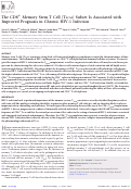 Cover page: The CD8+ Memory Stem T Cell (TSCM) Subset Is Associated with Improved Prognosis in Chronic HIV-1 Infection