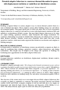 Cover page: Potential adaptive behaviour to counteract thermal discomfort in spaces with displacement ventilation or underfloor air distribution systems
