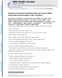 Cover page: Analysis of Using the Total White Blood Cell Count to Define Severe New-onset Ulcerative Colitis in Children.