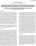 Cover page: Lambert-Eaton Myasthenic Syndrome and Small Cell Lung Cancer Associated with Voltage-Gated Calcium Channel Antibody – Case Report and Review of Literature