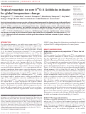 Cover page: Tropical mountain ice core δ18O: A Goldilocks indicator for global temperature change.