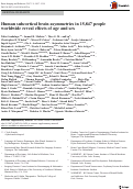 Cover page: Human subcortical brain asymmetries in 15,847 people worldwide reveal effects of age and sex