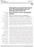 Cover page: Chlamydia trachomatis Strain Types Have Diversified Regionally and Globally with Evidence for Recombination across Geographic Divides